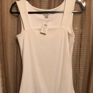 Cache sleeveless white tank